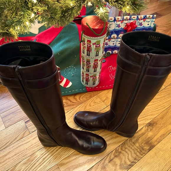 Stuart Weitzman Luxury Leather Boots Size 7 1/2. Made in Spain. - Picture 5 of 11